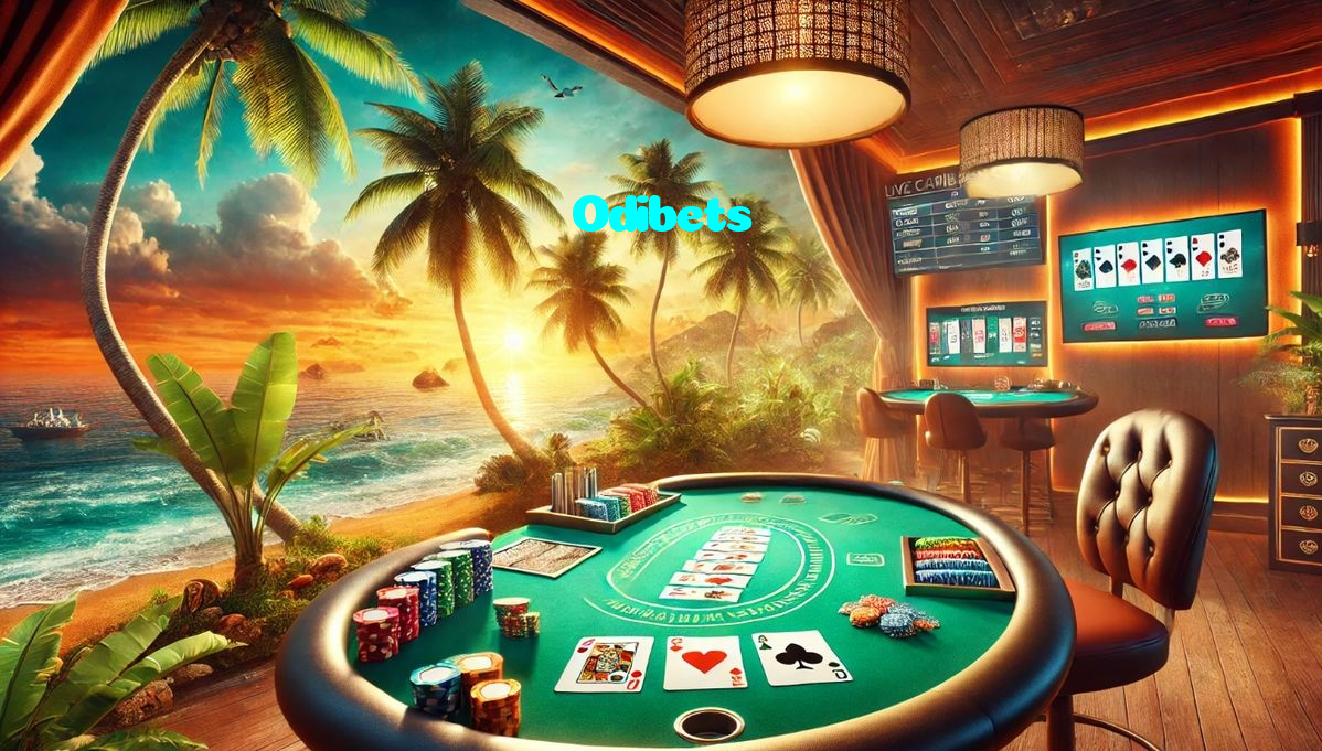 Odibets casino presented on mobile device in Pakistan with slots and live games